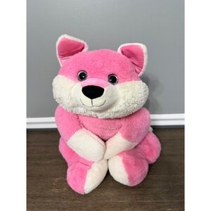 Jumbo Justice Pink & White Fox Plush